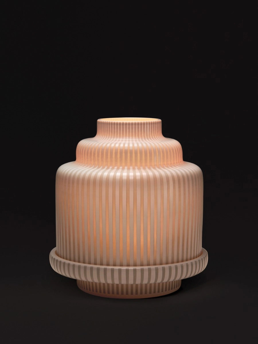 White Pyramid candle holder For classic candles 370G