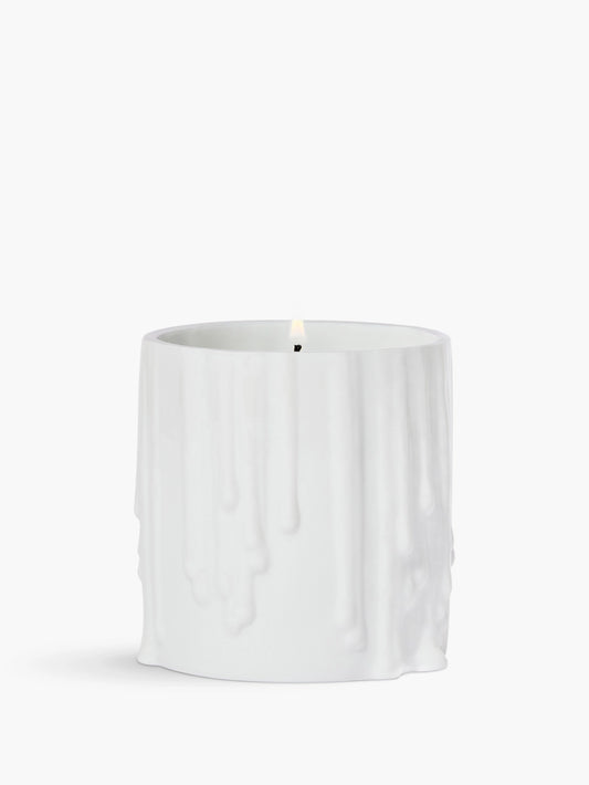 White Melted Wax Candle Holder For classic candles 500G