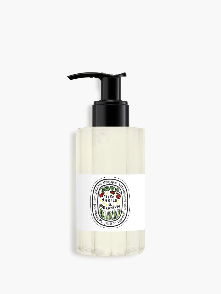 Lemongrass & Geranium Scented cleansing hand and body gel 195ML